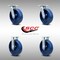 Service Caster 8 Inch SS Solid Poly Caster Set with Ball Bearings 2 Swivel 2 Rigid SCC SCC-SS30S820-SPUB-2-R-2 - alternate 6